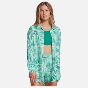 Calia Button Down Cover Up Shirt